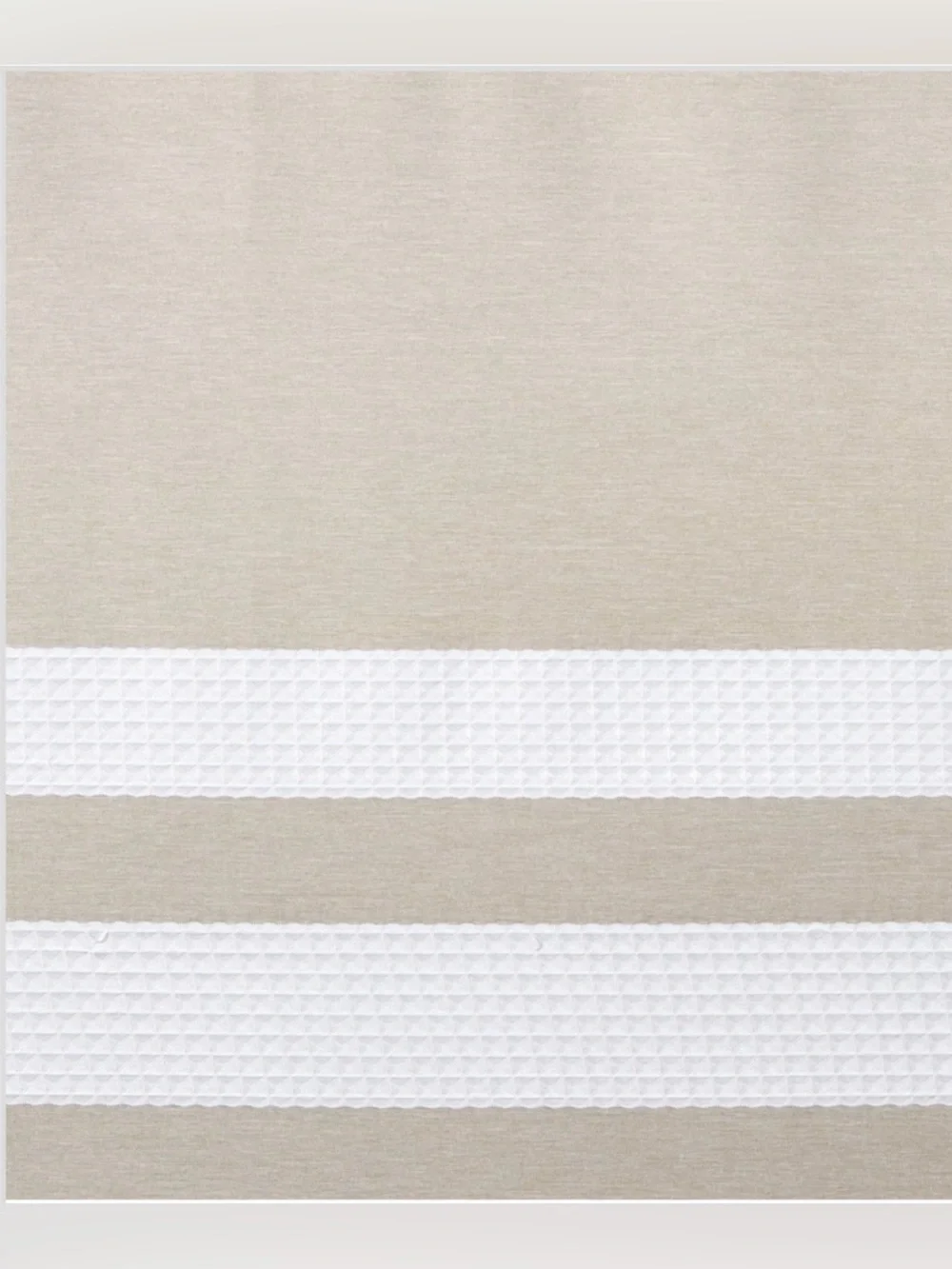 Sonoma Goods For Life Spa Shower Curtain-Beige and White Striped,70x72